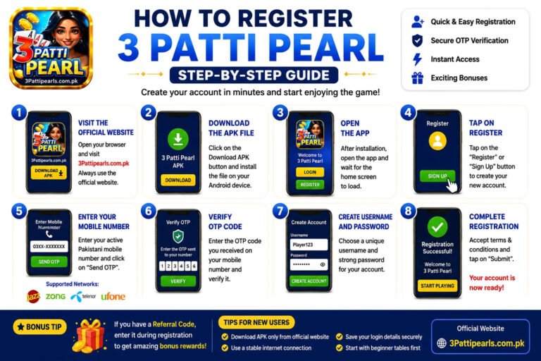 How to Register 3 Patti Pearl
